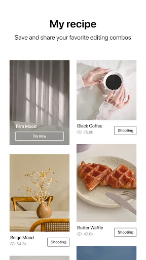 Capturas de pantalla de Foodie - Filter & Film Camera