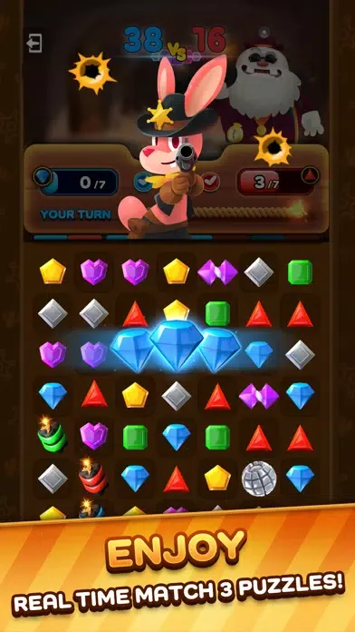 Match3 Heroes:The Gold Rush應用截圖