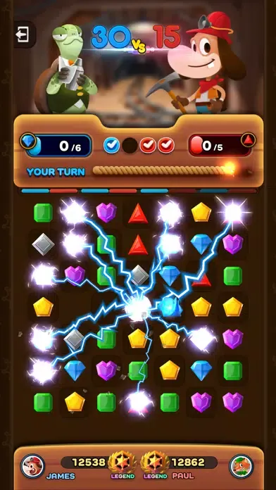 Match3 Heroes:The Gold Rush應用截圖