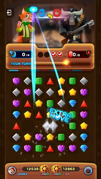 Match3 Heroes:The Gold Rush應用截圖