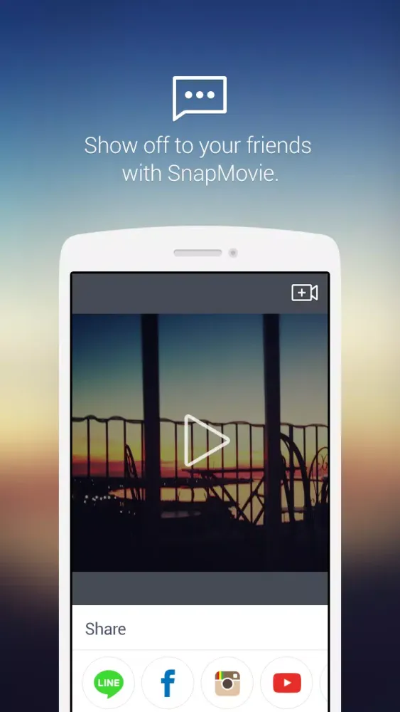 Ảnh chụp màn hình của LINE SnapMovie
