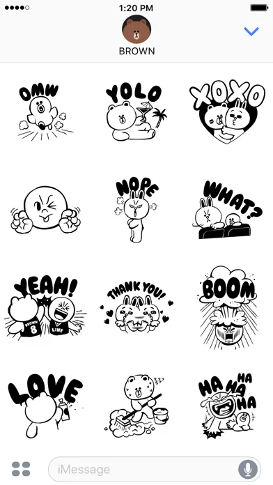 تصاویر LINE FRIENDS Dynamic Stickers