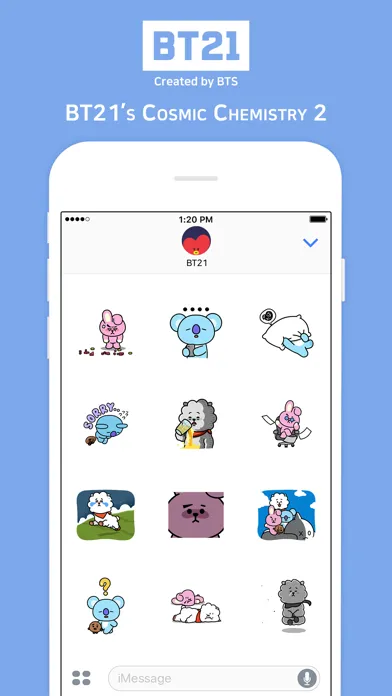 Capturas de pantalla de BT21’s Cosmic Chemistry 2