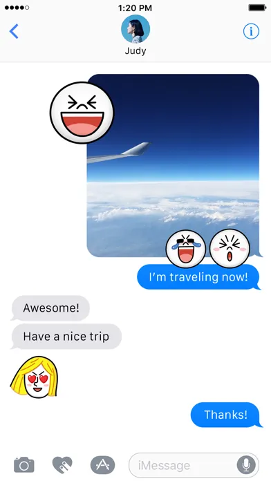 JAMES & MOON Emoji Stickers - LINE FRIENDS Screenshots