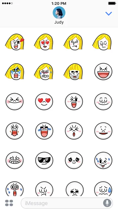 JAMES & MOON Emoji Stickers - LINE FRIENDS Screenshots