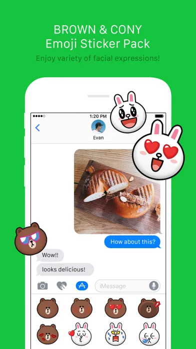 BROWN & CONY Emoji Stickers - LINE FRIENDS स्क्रीनशॉट