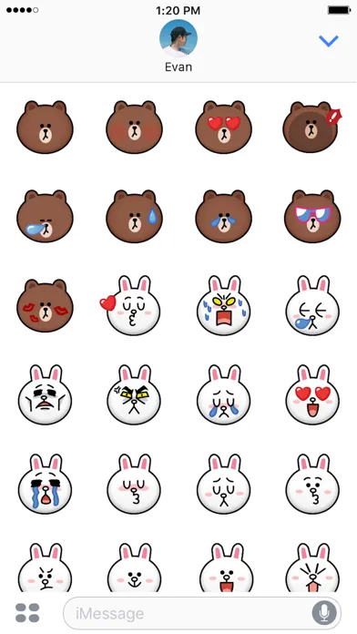 BROWN & CONY Emoji Stickers - LINE FRIENDS स्क्रीनशॉट