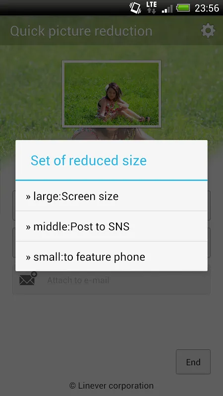 Tangkapan layar Easy picture reduction