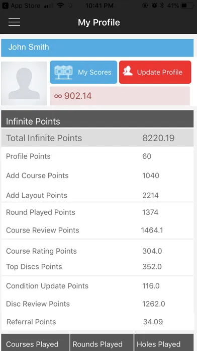 Ảnh chụp màn hình của Infinite Disc Golf