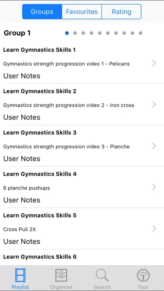 Tangkapan skrin Learn Gymnastics Skills