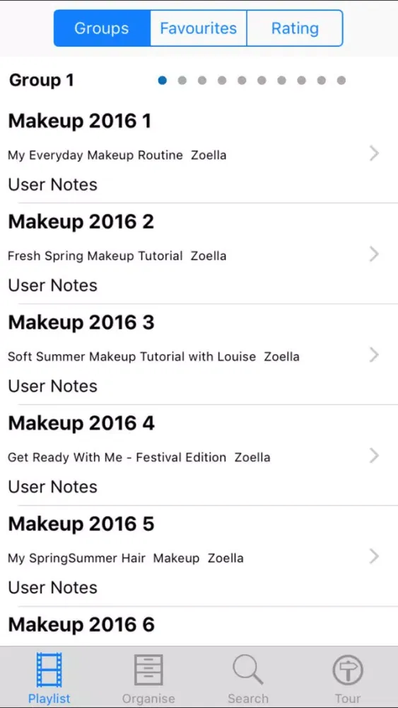 Ảnh chụp màn hình của Makeup 2016