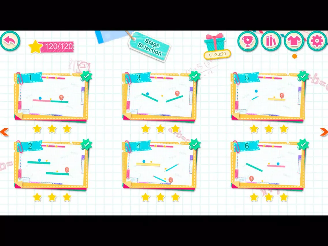 ภาพหน้าจอของ Physics Doodles - Line Puzzle iPad 