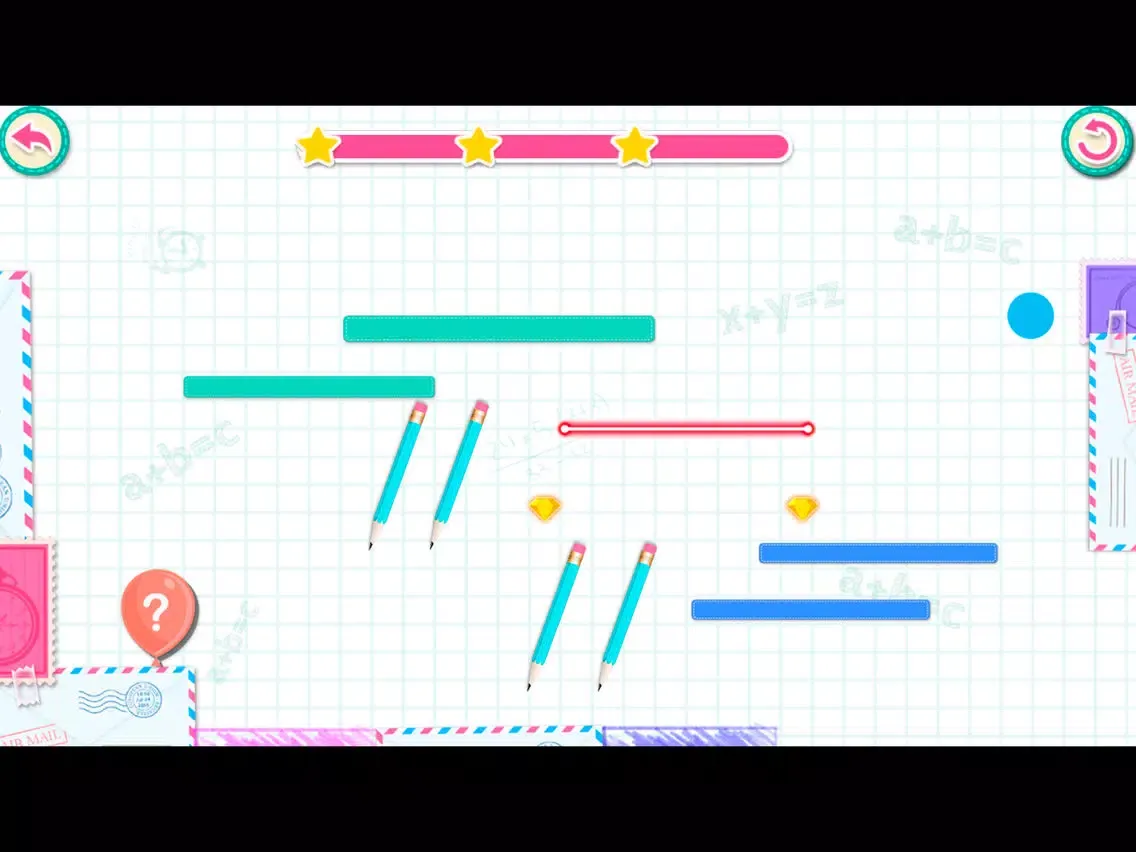 ภาพหน้าจอของ Physics Doodles - Line Puzzle iPad 