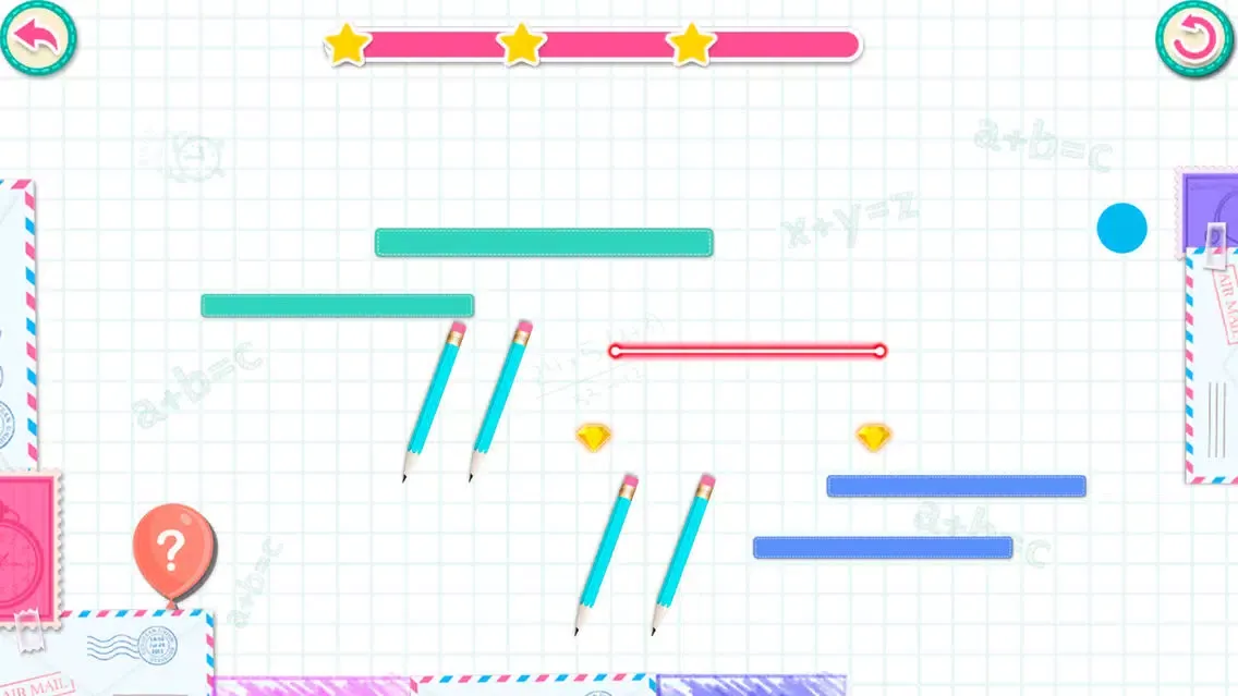 ภาพหน้าจอของ Physics Doodles - Line Puzzle