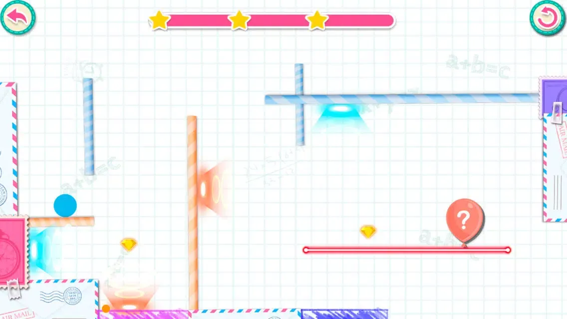 ภาพหน้าจอของ Physics Doodles - Line Puzzle