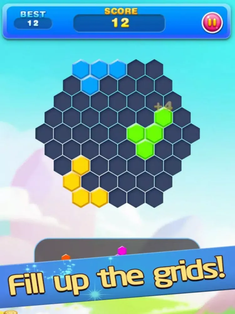 Tangkapan layar Hex Block Plus Fun iPad 