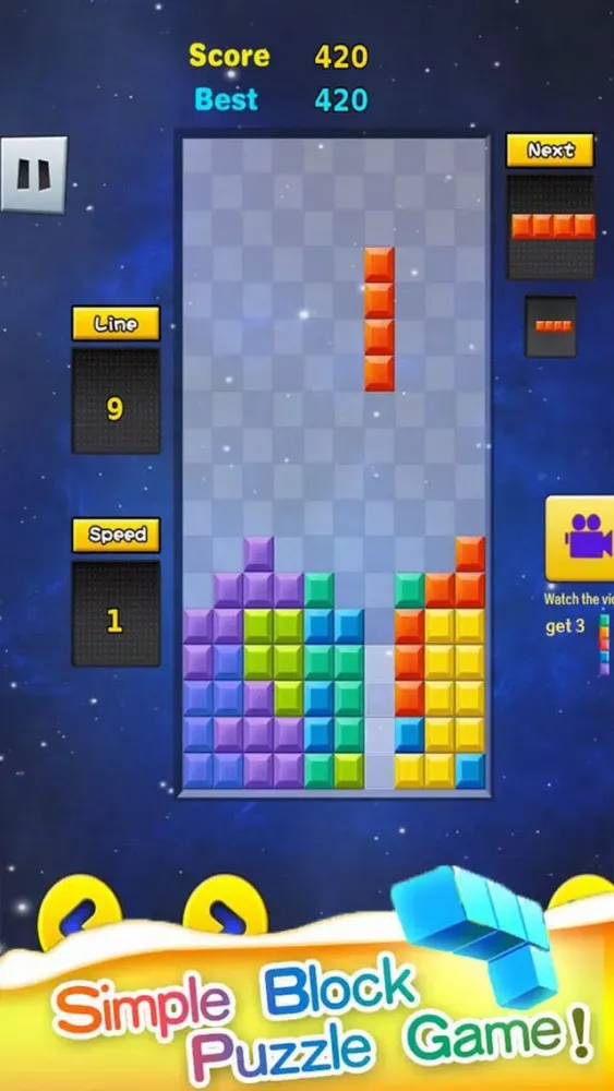 Tentris Classic Block Down应用截图