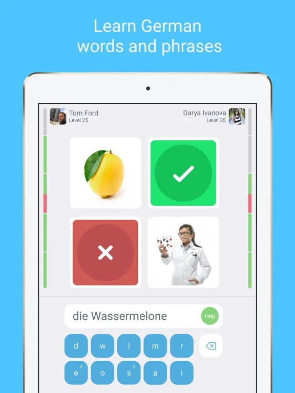 Learn German with LinGo Play iPad 应用截图