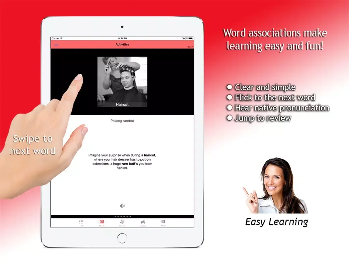 Capturas de tela do Learn Indonesian Fast with Lingo Links (PRO) iPad 