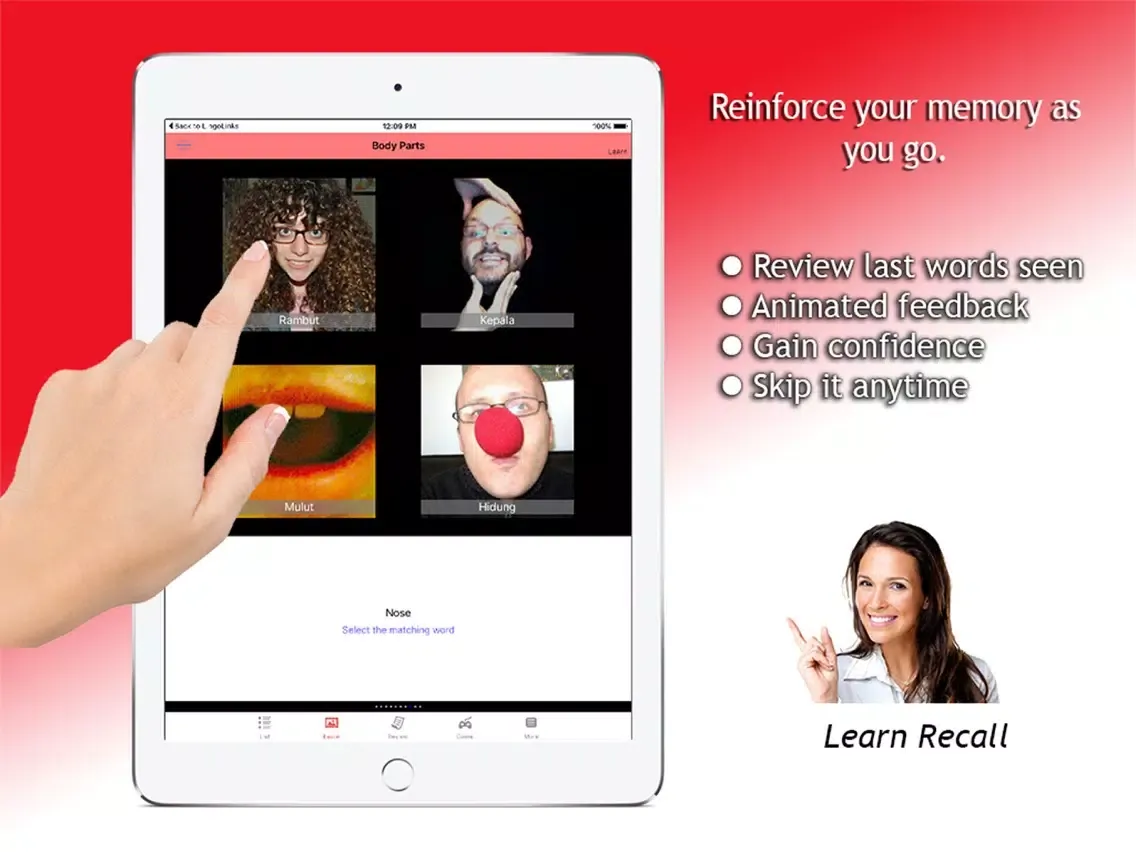 Capturas de tela do Learn Indonesian Fast with Lingo Links (PRO) iPad 
