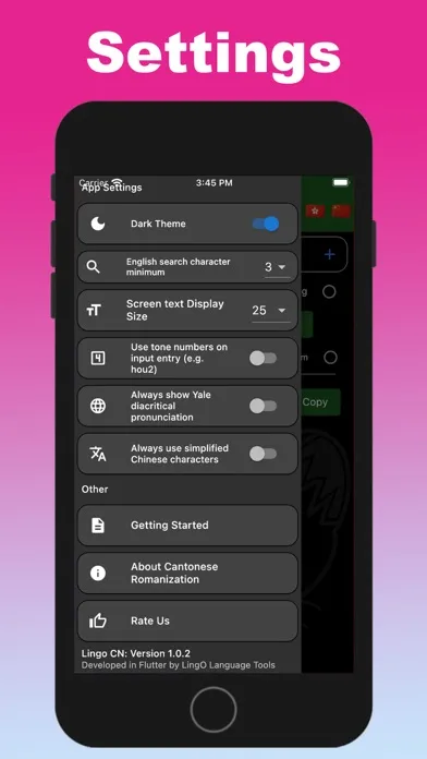 LingoCN: Cantonese Language Screenshots