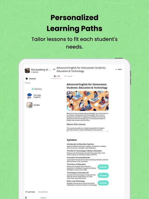 Tangkapan layar Teachers Copilot: AI Classroom iPad 