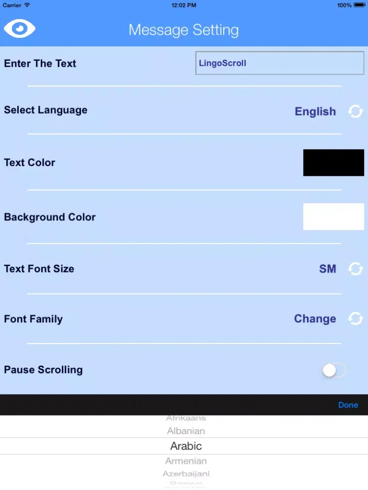 LingoScroll iPad  स्क्रीनशॉट
