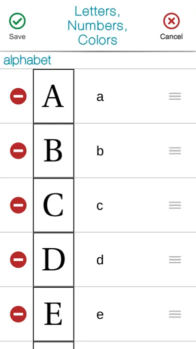 Capturas de tela do SmallTalk Letters,Number,Color