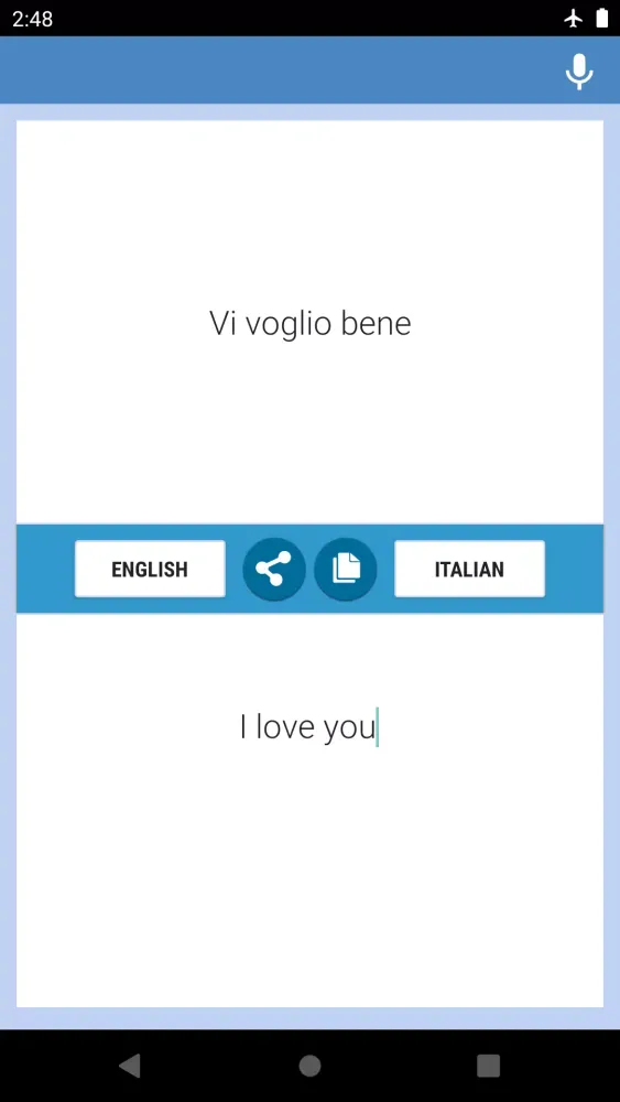 English-Italian Translator Screenshots