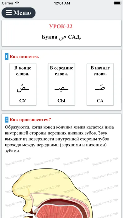 Captures d'écran de Арабский Алфавит Рус