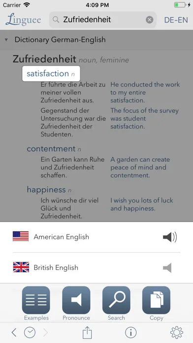Screenshot di Dictionary Linguee