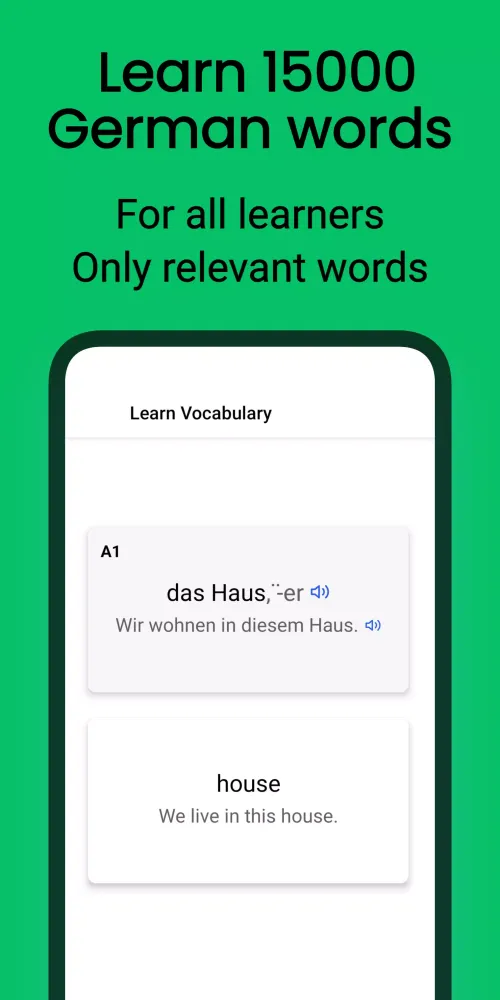 Screenshot di Learn German words & Grammar