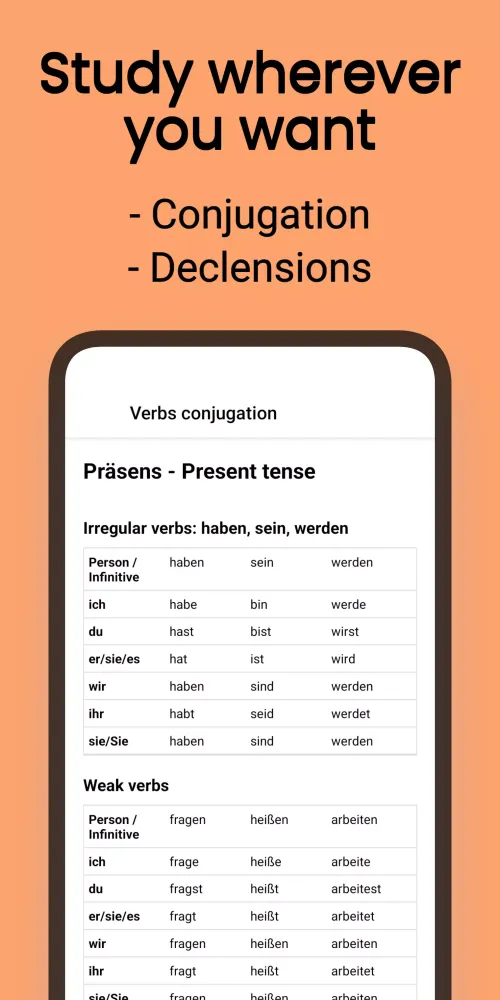 Screenshot di Learn German words & Grammar