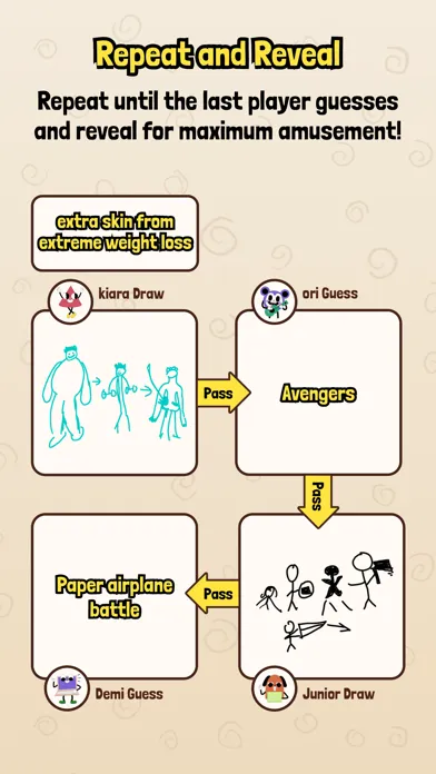 Tangkapan skrin TeleDraw: Telephone Pictionary