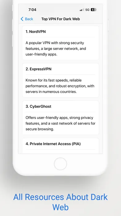 Dark Web Guide スクリーンショット