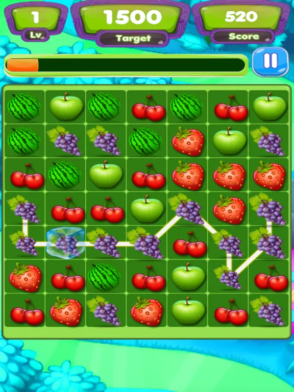 Fruit Line : Fruit Link Blast iPad  Screenshots