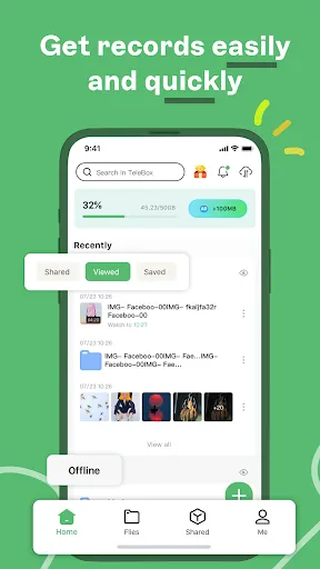 Telebox: Linkbox Cloud Storage应用截图