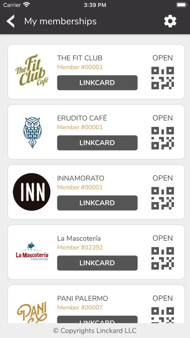 Tangkapan skrin Loyalty Digital Cards