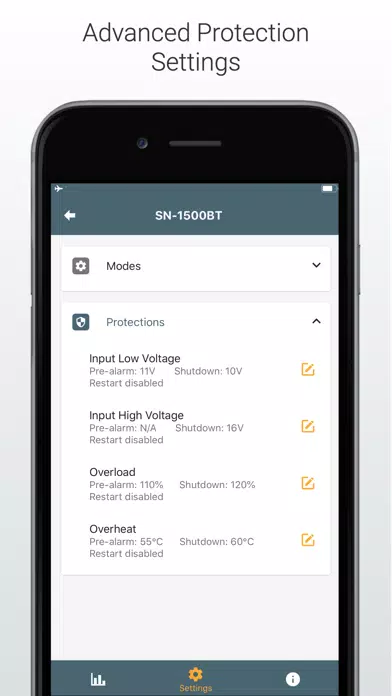 ภาพหน้าจอของ LinkUP: Power Management