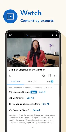LinkedIn Learning سکرین شاٹس