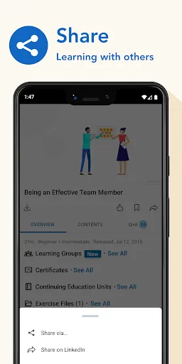 LinkedIn Learning سکرین شاٹس