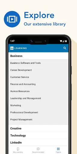 LinkedIn Learning سکرین شاٹس