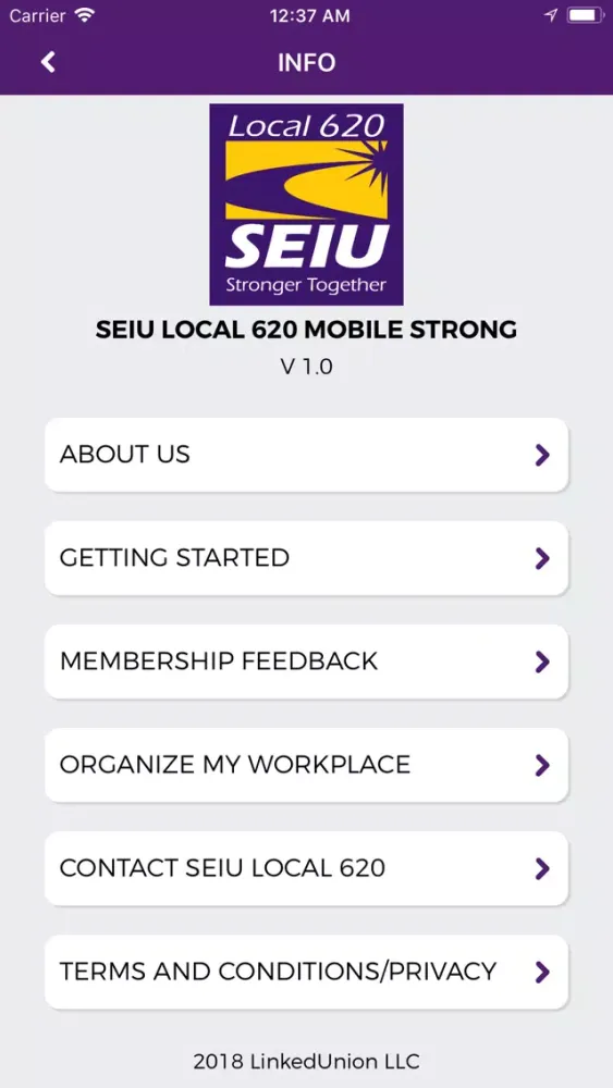 SEIU 620 Screenshots