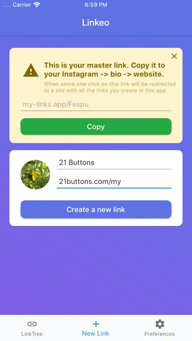 Linkeo - Multiple links on bio Screenshots
