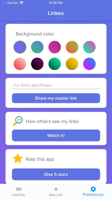 Linkeo - Multiple links on bio Screenshots