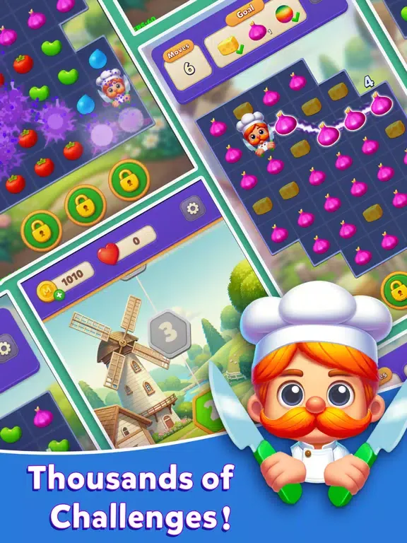 Chef Ninja: Connect & Cut iPad  Screenshots