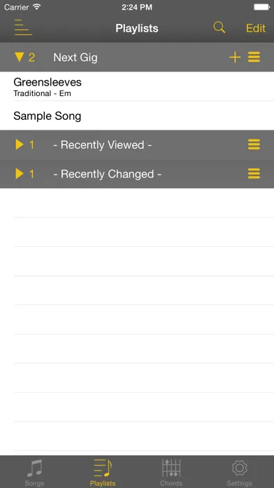 SongBook Chordpro Screenshots