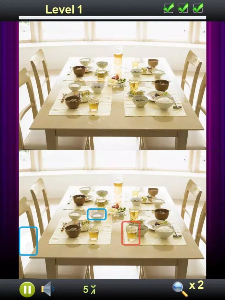 ภาพหน้าจอของ FindDiff iPad 