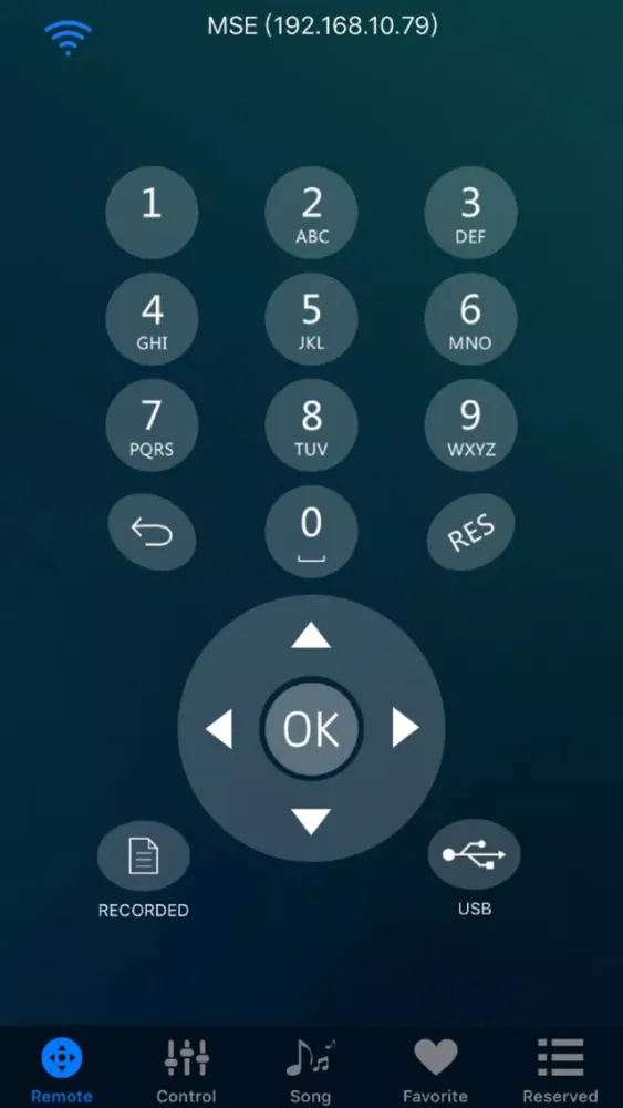 Tangkapan skrin Karaoke Console Remote