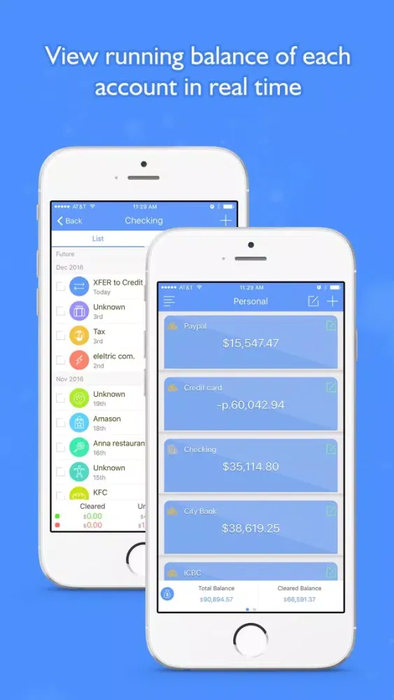 Capturas de tela do Money Focus Pro - Account, Budget and Bill Manager